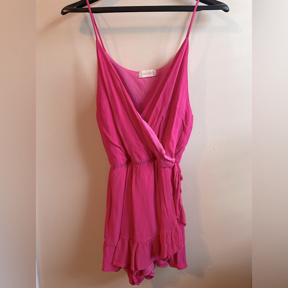 Altard State spaghetti strap hot pink dress/romper women’s L